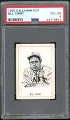 Bill Terry Baseball Cards 1950 Callahan Hall of Fame Prices