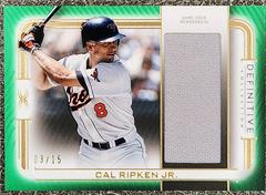 Cal Ripken Jr. [Green] Baseball Cards 2023 Topps Definitive Jumbo Relic Collection Prices