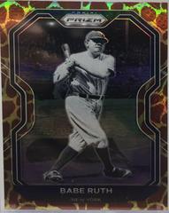Babe Ruth [Giraffe Prizm] Baseball Cards 2021 Panini Prizm Prices