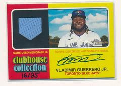Vladimir Guerrero Jr. #CCAR-VG Baseball Cards 2024 Topps Heritage Clubhouse Collection Autograph Relic Prices
