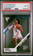 Jalen Williams #1 Basketball Cards 2022 Panini Flux Flow Motion Prices