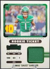 ahmad sauce gardner #rts-asg Football Cards 2022 Panini Contenders Rookie Ticket Swatches Prices