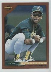 Rickey Henderson [Series 1] #10 Baseball Cards 1996 Score Dugout Collection Prices