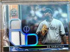 CC Sabathia #TTR-CS Baseball Cards 2022 Topps Tribute Triple Relics Prices
