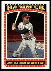 Hank Aaron #TH-5 Baseball Cards 2023 Topps Heritage The Hammer Prices