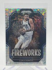 Luka Doncic [Fast Break] #24 Basketball Cards 2022 Panini Prizm Fireworks Prices