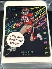 Jerry Rice #SRG-JRI Football Cards 2022 Panini One Surge Prices