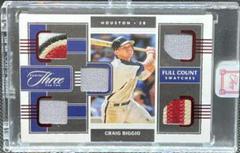 Craig Biggio #FCS-CB Baseball Cards 2022 Panini Three and Two Full Count Swatches Prices