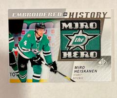 Miro Heiskanen Hockey Cards 2021 SP Game Used Embroidered in History Prices