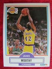 James Worthy #97 Basketball Cards 1990 Fleer Prices