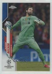 Alisson Becker [Blue Refractor] #14 Soccer Cards 2019 Topps Chrome UEFA Champions League Prices