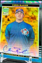 Chris Baker [Gold Refractor Autograph] Baseball Cards 2002 Bowman Chrome Gold Prices