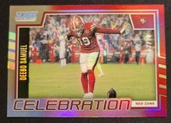 Deebo Samuel [Red Zone] #C-DS Football Cards 2022 Panini Score Celebration Prices