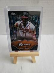 Ronald Acuna Jr. [Orange Pearl Speckle] #P-7 Baseball Cards 2022 Topps Chrome Pinstriped Prices