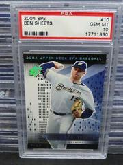 Ben Sheets #10 Baseball Cards 2004 Spx Prices
