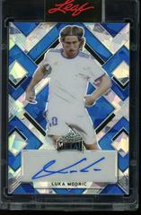 Luka Modric [Blue Crystal] Soccer Cards 2022 Leaf Metal Autographs Prices