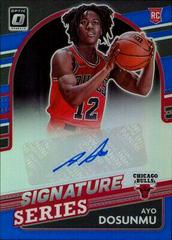 Ayo Dosunmu [Blue] Basketball Cards 2021 Panini Donruss Optic Signature Series Prices