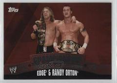 Edge, Randy Orton Wrestling Cards 2010 Topps WWE Championship Material Prices