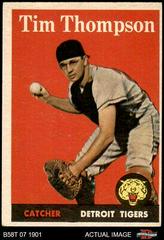 Tim Thompson [White Name] #57 Baseball Cards 1958 Topps Prices