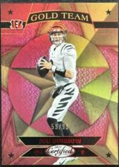 Joe Burrow [Red] #GT-1 Football Cards 2023 Panini Certified Gold Team Prices