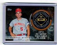 Johnny Bench [Gold] Baseball Cards 2023 Topps Update MVP Medallion Prices