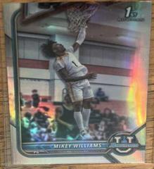 Mikey Williams [Chrome Refractor] #1 Basketball Cards 2021 Bowman University Prices