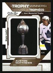 Auston Matthews [Hart Memorial] Hockey Cards 2023 O-Pee-Chee Trophy Patch Prices