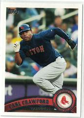 Carl Crawford [Red Sox] #25 Baseball Cards 2011 Topps Prices