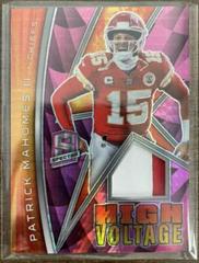 Patrick Mahomes II [Neon Pink] #HV-PMA Football Cards 2022 Panini Spectra High Voltage Prices