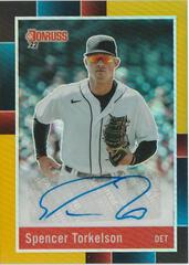 Spencer Torkelson [Gold] #R88S-ST Baseball Cards 2022 Panini Donruss Optic Retro 1988 Signatures Prices