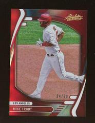 Mike Trout [Spectrum Red] #27 Baseball Cards 2022 Panini Absolute Prices