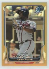 Justin Upton [Gold Refractor] Baseball Cards 2014 Bowman Chrome Prices