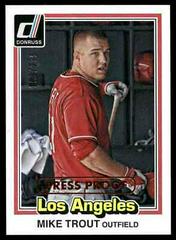 Mike Trout [Bronze Press Proof] Baseball Cards 2015 Donruss Prices