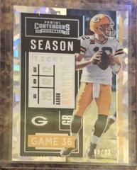 Aaron Rodgers [Cracked Ice] #1 Football Cards 2020 Panini Contenders Prices