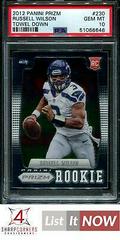 Russell Wilson [Towel Down Autograph] #230 Football Cards 2012 Panini Prizm Prices