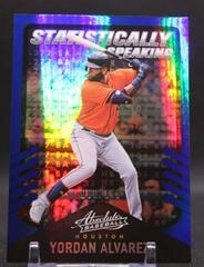 Yordan Alvarez [Spectrum Blue] Baseball Cards 2022 Panini Absolute Statistically Speaking Prices