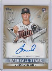 Jose Miranda [Gold] #BSA-JMI Baseball Cards 2022 Topps Update Stars Autographs Prices