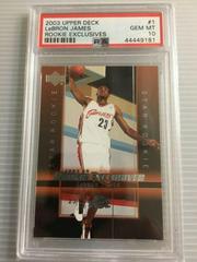 LeBron James [Super Variation] #1 Basketball Cards 2003 Upper Deck Rookie Exclusives Prices