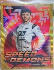 Pierre Gasly [Gold Wave] #SD-PG Racing Cards 2022 Topps Chrome Formula 1 Speed Demons Prices
