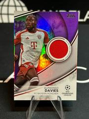 Alphonso Davies [Purple Foilboard] #TS-AD Soccer Cards 2023 Topps UEFA Club Superstar Relic Prices