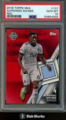 Alphonso Davies [Red] Soccer Cards 2018 Topps MLS Prices