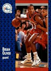 Brian Oliver #157 Basketball Cards 1991 Fleer Prices
