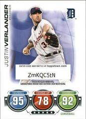 Justin Verlander Baseball Cards 2010 Topps Attax Prices