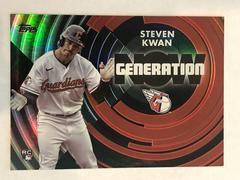 Steven Kwan [Black] #GN-68 Baseball Cards 2022 Topps Update Generation Now Prices