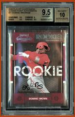 Dominic Brown [Autograph] #21 Baseball Cards 2008 Playoff Contenders Prices