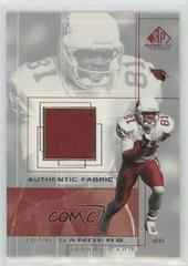 Frank Sanders #FS Football Cards 2001 SP Game Used Authentic Fabric Prices