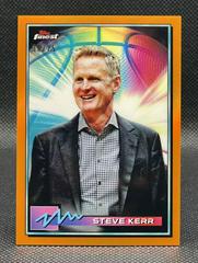 Steve Kerr [Orange Refractor] #25 Basketball Cards 2021 Topps Finest Prices