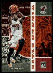 Dwyane Wade [Red Wave] #16 Basketball Cards 2019 Panini Donruss Optic Winner Stays Prices