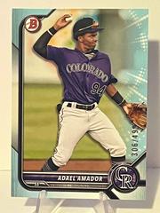 Adael Amador [Sky Blue] #BD-59 Baseball Cards 2022 Bowman Draft Prices