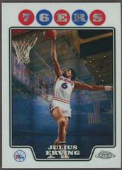Julius Erving [Xfractor] #180 Basketball Cards 2008 Topps Chrome Prices